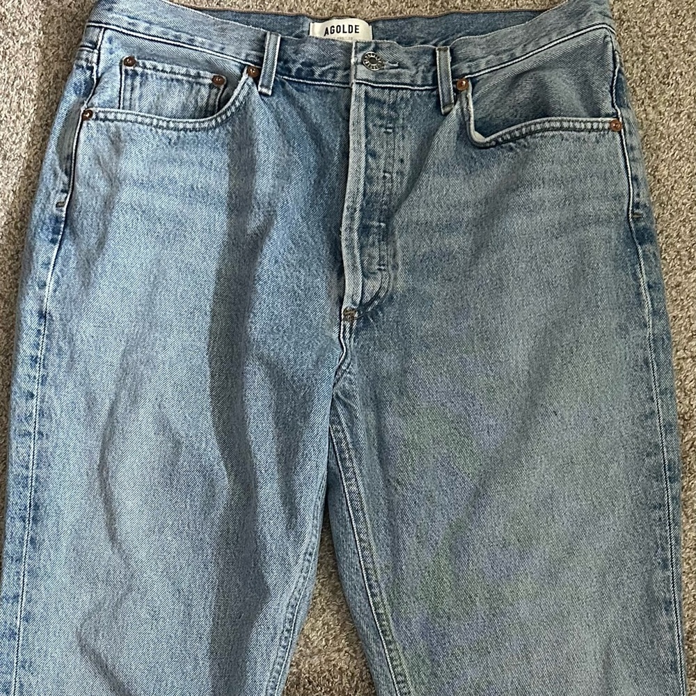 AGOLDE Riley High Rise Straight Crop Jeans - Picture 2 of 8